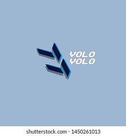 Design Logo Vector Simple Yolo Yolo Stock Vector (Royalty Free ...