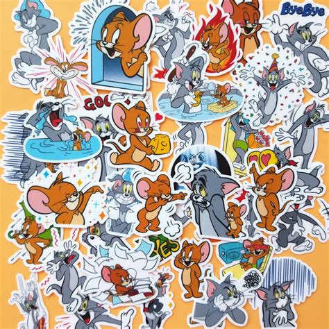 40 Pcs Tom and Jerry Sticker Pack/Anime Stickers/Decorative | Etsy