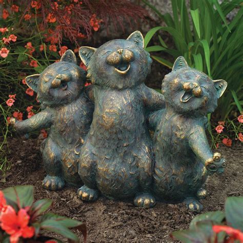 Buy Singing Kittens Garden Statue at Bits and Pieces