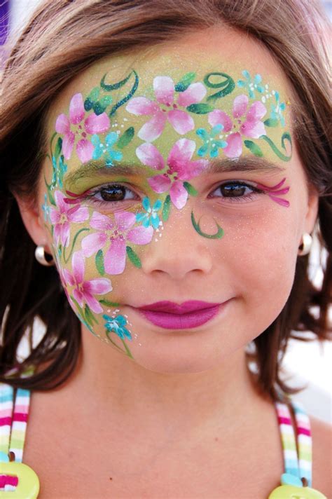 Flowers Face Painting - Illusions Face and Body Art