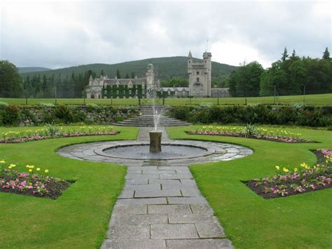 Balmoral Castle - from Queen Mary's garden - Royal Deeside ...