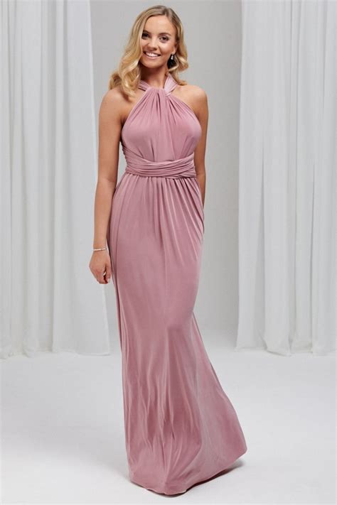 Emily Rose Dusky Pink Multiway Bridesmaid Dress (One Size) | Multiway bridesmaid dress ...