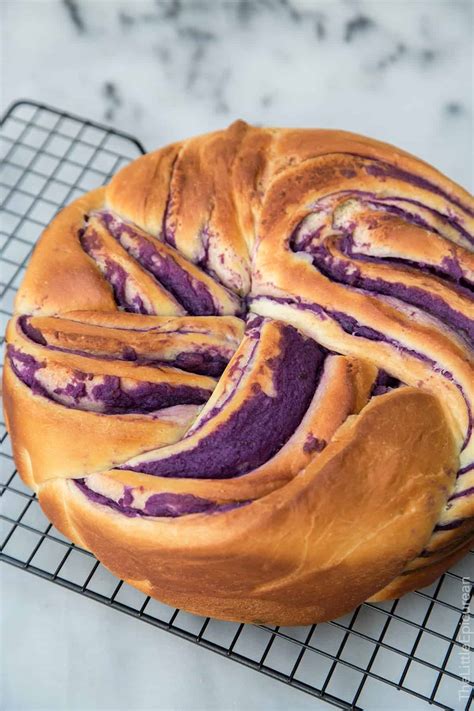 Ube Swirl Bread (Purple Yam Swirl Bread)-The Little Epicurean