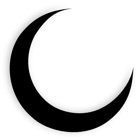 Download Transparent Crescent Moon Black Clip - Crescent Moon Png ...