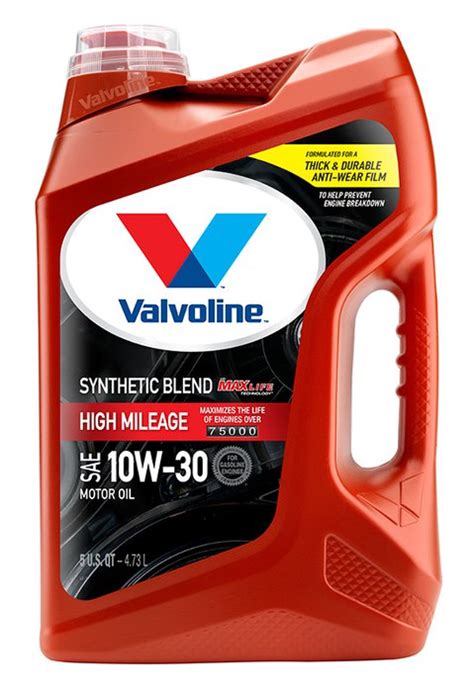 Valvoline MaxLife 10W-30 High Mileage Motor Oil, 5 qt. | 337485 | Pep Boys