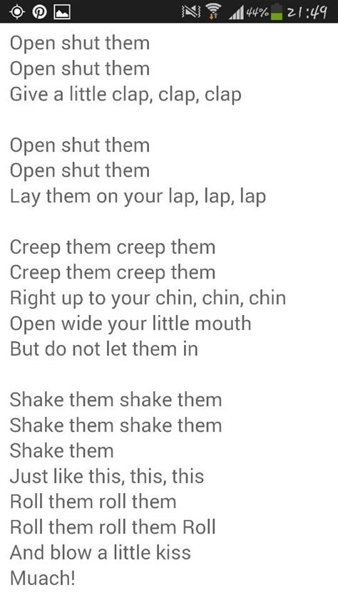 Open Shut Them | Kindergarten Songs