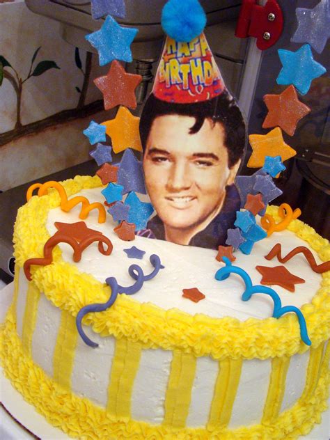 Elvis Birthday Cake Elvis Presley's Birthday, 70th Birthday, Birthday Humor, Birthday Wishes ...