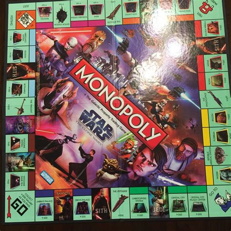 Star Wars Clone Wars Edition Monopoly Board Game Boardge RARE Played ...