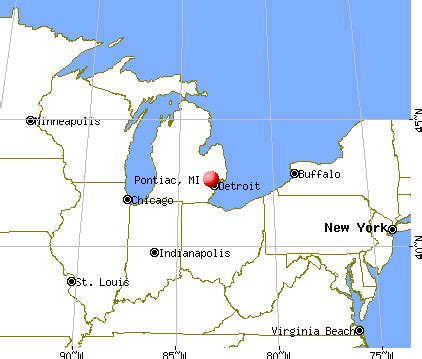 Pontiac, Michigan (MI) profile: population, maps, real estate, averages, homes, statistics ...