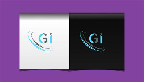 GI letter logo creative design. GI unique design. 15630064 Vector Art ...