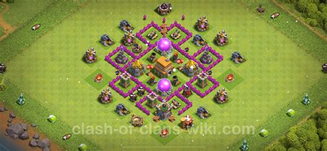 Trophy (Defense) Base TH6 with Link, Anti Everything, Hybrid - Clash of Clans 2023 - Town Hall ...