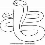 Snake Icon Outline Coloring Page Stock Vector Royalty Free 2553955753  sketch template
