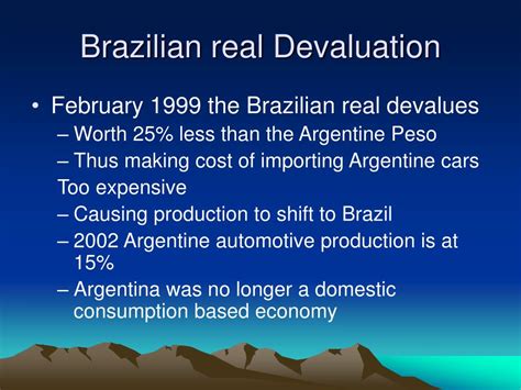 PPT - ARGENTINA Currency Devaluation and Its Effects on Industries ...