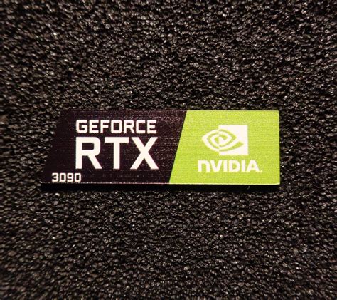 Graphics nVidia GeForce RTX 3090 Label / Aufkleber / Sticker / | Etsy