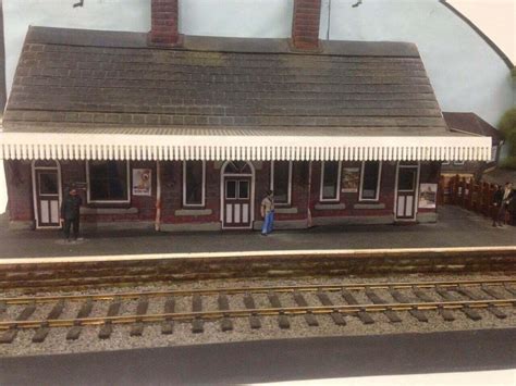 O Gauge Low Relief Model Railway Station Kit Scale building - Sarik ...