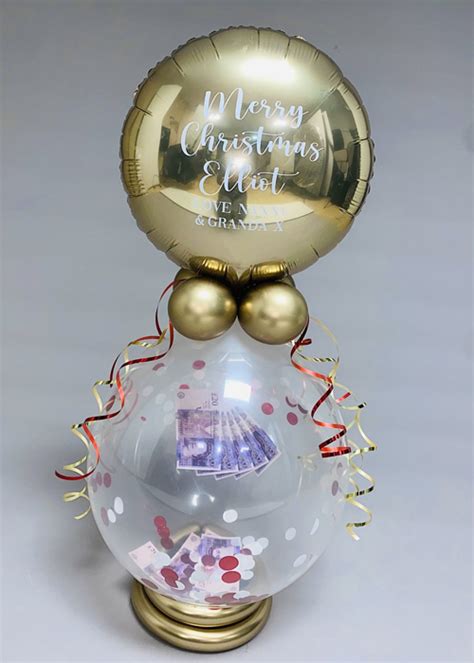 Personalised Luxe Christmas Gift Stuffed Money Balloon [MONEY-XMAS-PERS ...