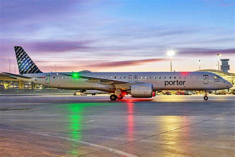 Porter Airlines starts commercial flights with the Embraer E195-E2 ...