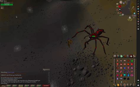 my attempt at beating the spider boss : r/2007scape