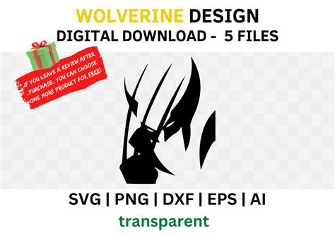 WOLVERINE DESIGN Wolverine Svg Png Dxf Eps Ai Cricut - Etsy