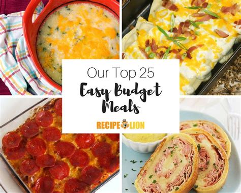 25+ Budget Meals and Frugal Recipes | RecipeLion.com