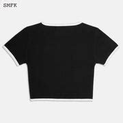 Compass Vintage Sports Short Body Tee Black | SMFK Official