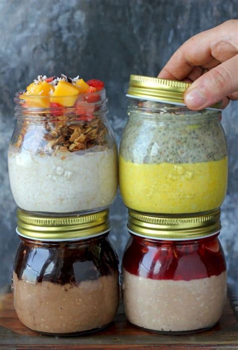 Overnight Oats Recipe (4 Flavors) - Fun FOOD Frolic