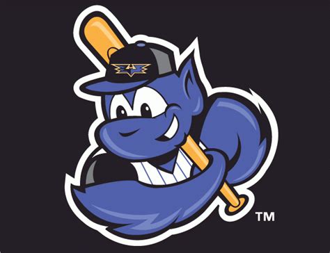 Louisville Bats Cap Logo (2002) - (B.P.) A cartoon bat holding a ...