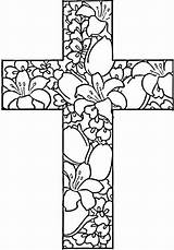 Coloring Pages Of The Cross sketch template