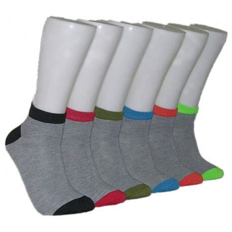 480 Pairs Men's Color Block Low Cut Ankle Socks - Mens Ankle Sock - at - alltimetrading.com