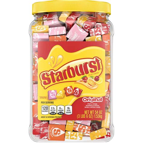 Buy Starburst Original Fruit Chewy Candy Bulk Jar 54 oz. Online at ...