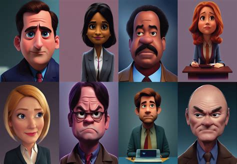 The Office characters in Pixar style : r/AIGrinding