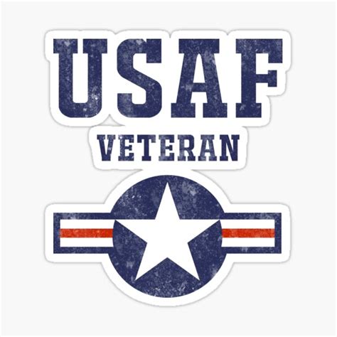 "Air Force USAF Veteran " Sticker for Sale by JDOK | Redbubble