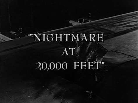 Ryan's Twilight Zone Reviews: Nightmare at 20,000 Feet