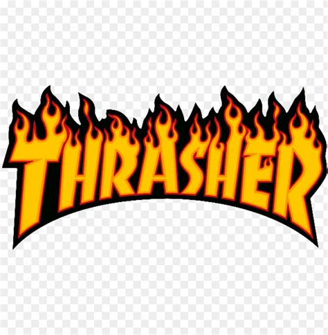 thrasher flame logo - thrasher logo transparent PNG image with ...