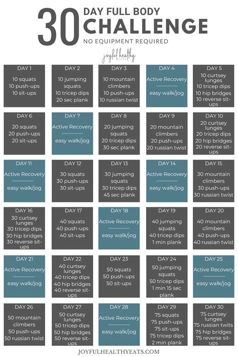 30 day workout challenge intermediate > OFF-61%