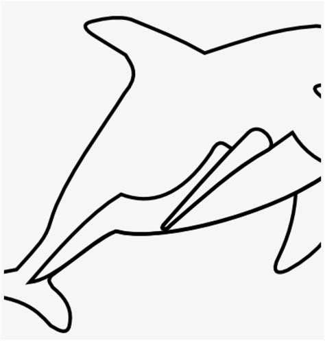 Dolphin Outline Template