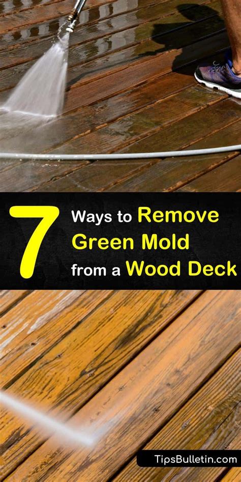 7 Clever Ways to Remove Green Mold from a Wood Deck | Wood deck cleaner ...