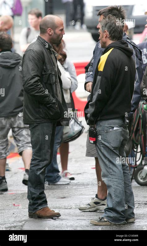 Jason Statham on the set of his new film 'Blitz' London, England - 28. ...