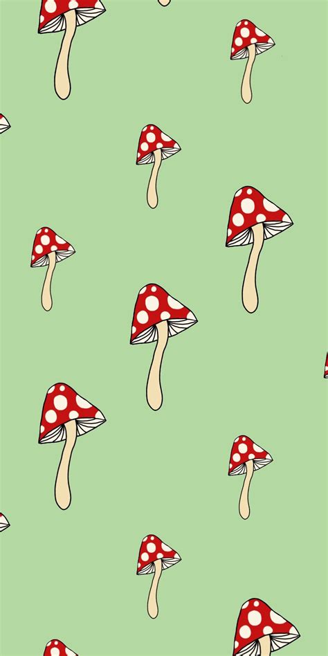 Mushroom wallpaper Cute aesthetic | Phone wallpaper patterns, Mushroom wallpaper, Phone ...