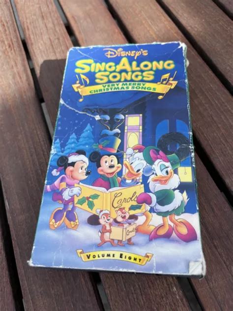 VHS DISNEYS SING Along Songs - Very Merry Christmas Songs (VHS, 1988 ...