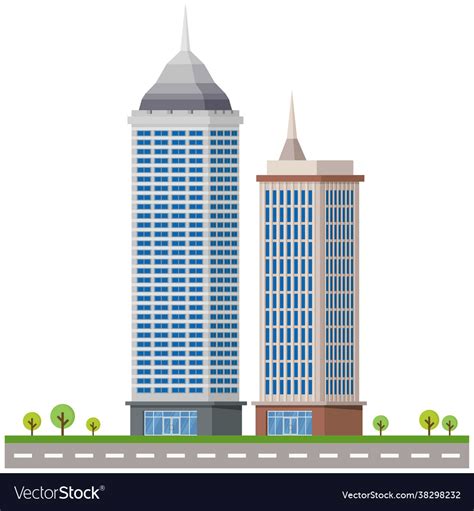 Office building Royalty Free Vector Image - VectorStock