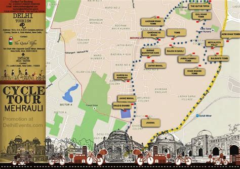 Delhi Tourism & INTACH present an official Cycle Tour of Mehrauli > Starting & Ending Point ...