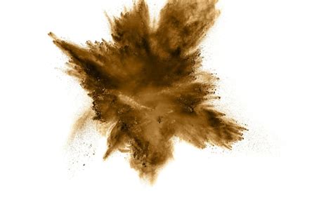 Premium Photo | Brown powder explosion