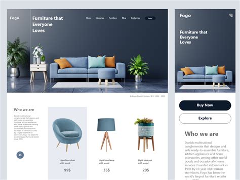 Furniture Website Design by Nika Tripolski on Dribbble