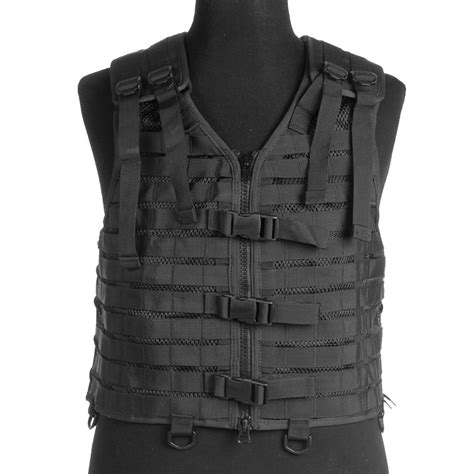 TACTICAL COMBAT ASSAULT CARRIER MOLLE VEST MODULAR SYSTEM AIRSOFT WEBBING BLACK | eBay