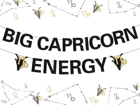 Amazon.com: Capricorn Birthday Party Decorations - Black Big Capricorn ...