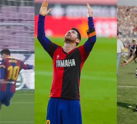 VIDEO: Messi Scores Beautiful Goal Then Celebrates With Tribute To Maradona