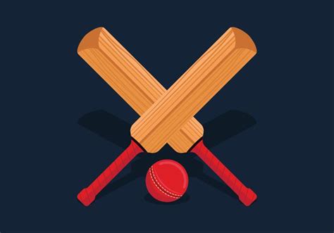 Cricket Bat Vector 364802 Vector Art at Vecteezy