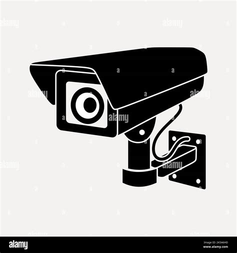 Cctv camera silhouette clipart hi-res stock photography and images - Alamy