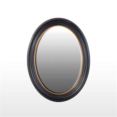 Large Black Oval Mirror – Oriana B